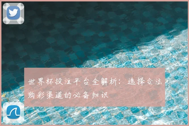 世界杯投注平台全解析：选择合法购彩渠道的必备知识
